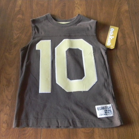 OshKosh Other - Osh Kosh Boys 5 Brown 10 Shirt Tank Top Shirt NWT